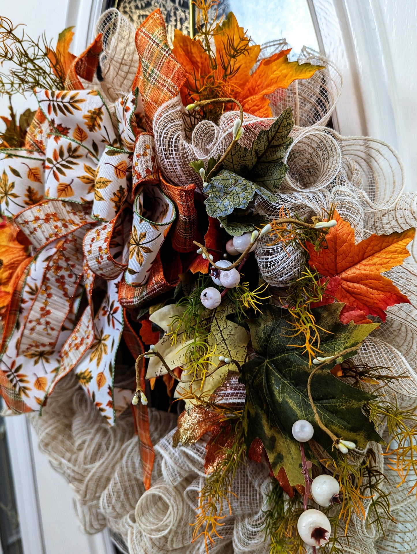 Suzianna Deco Mesh Fall Wreath