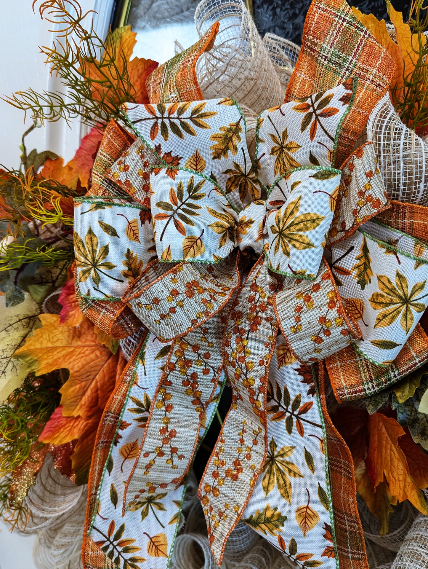Suzianna Deco Mesh Fall Wreath