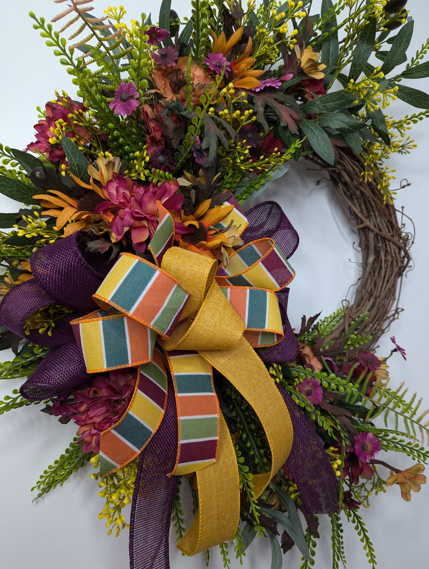 Harvest Blooms Fall Wreath