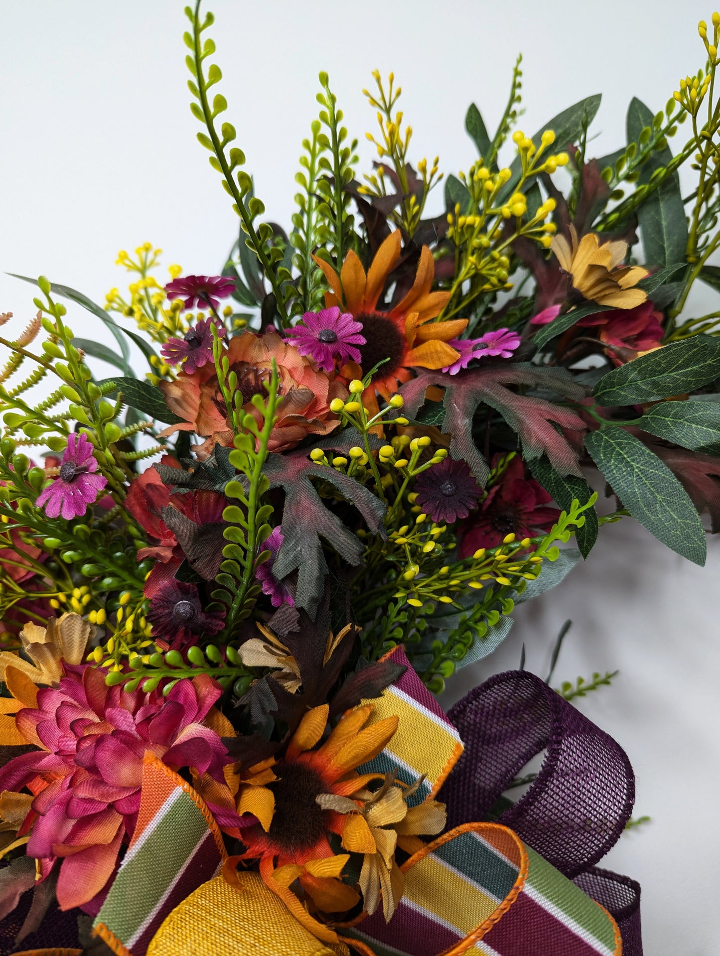 Harvest Blooms Fall Wreath