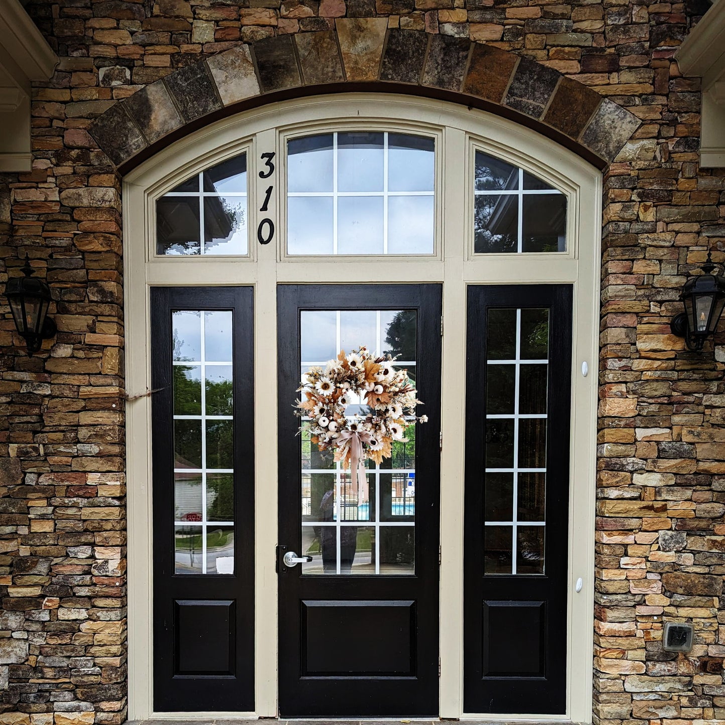 Ivory Elegance Fall Wreath