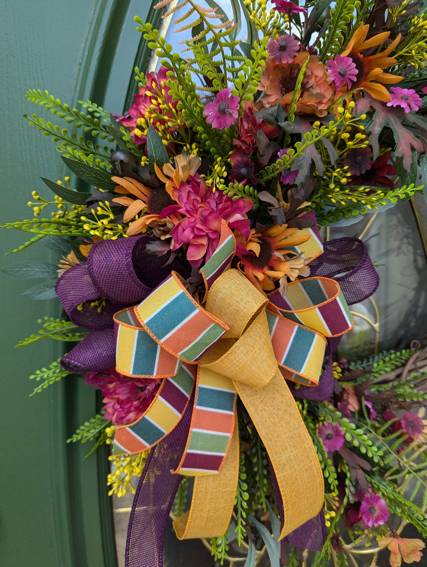 Harvest Blooms Fall Wreath