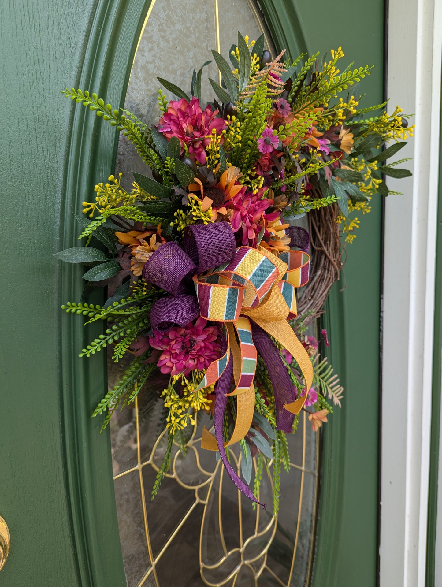 Harvest Blooms Fall Wreath