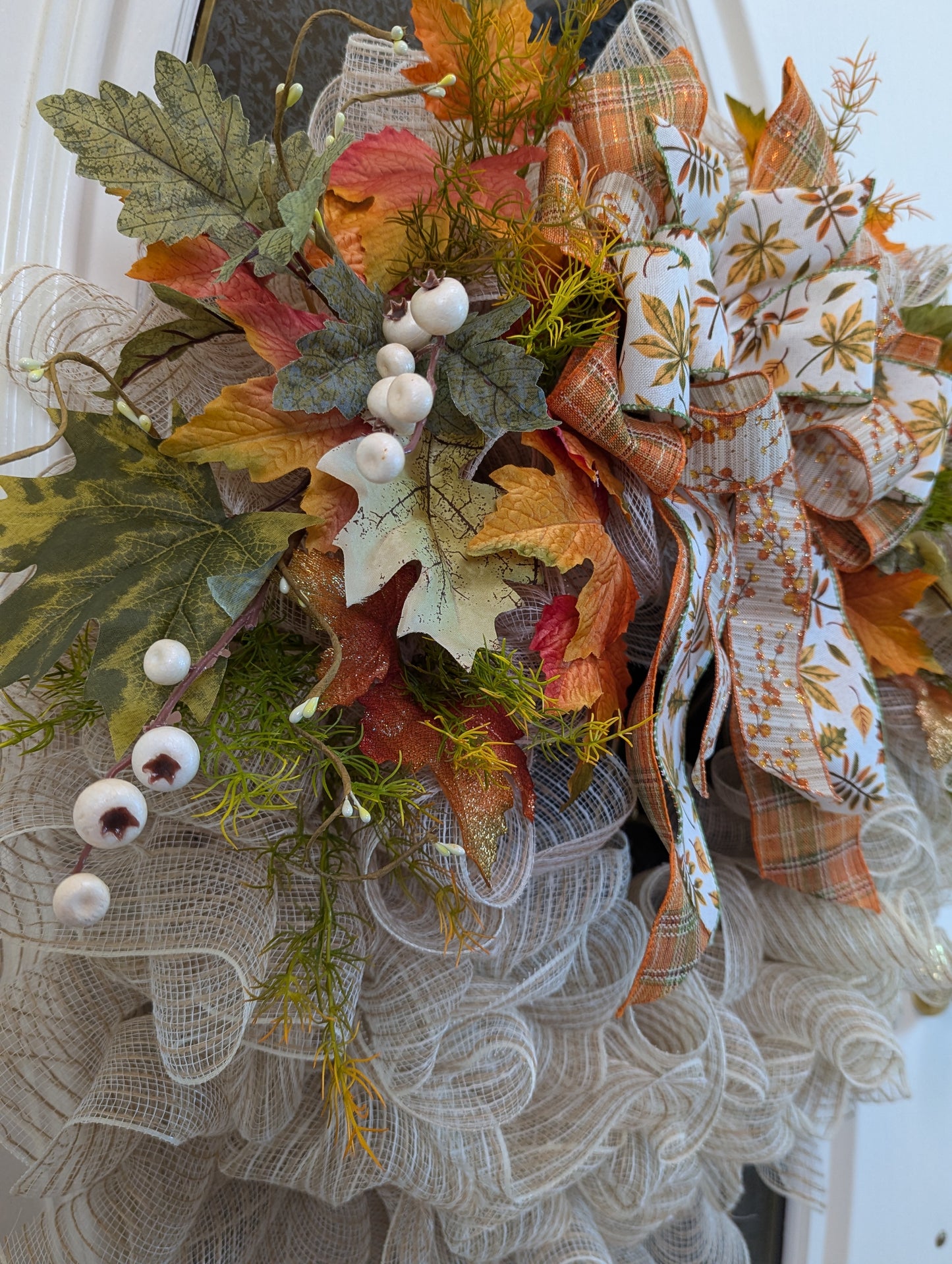 Suzianna Deco Mesh Fall Wreath