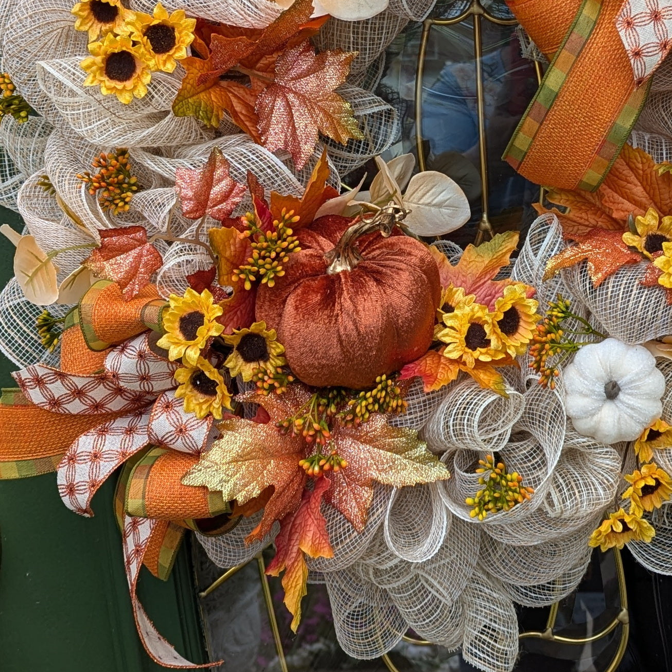 Sweet Autumn Deco Mesh Wreath