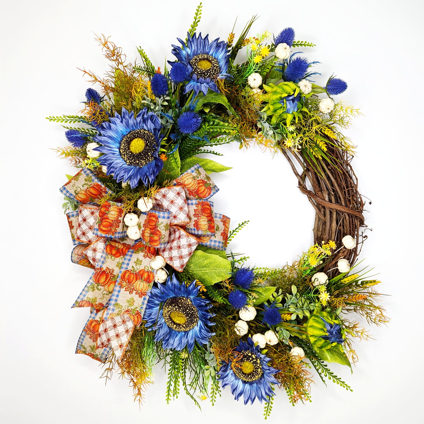 Autumn Blue Serenity Wreath