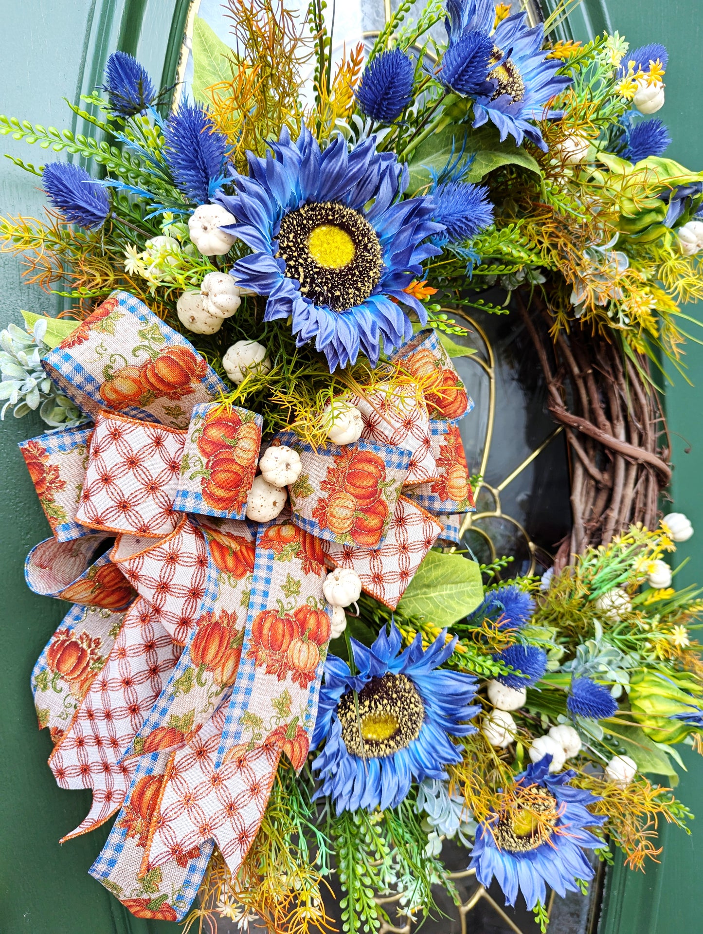 Autumn Blue Serenity Wreath