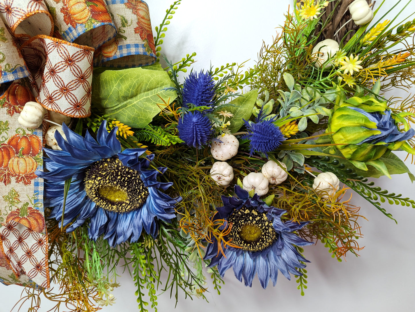 Autumn Blue Serenity Wreath