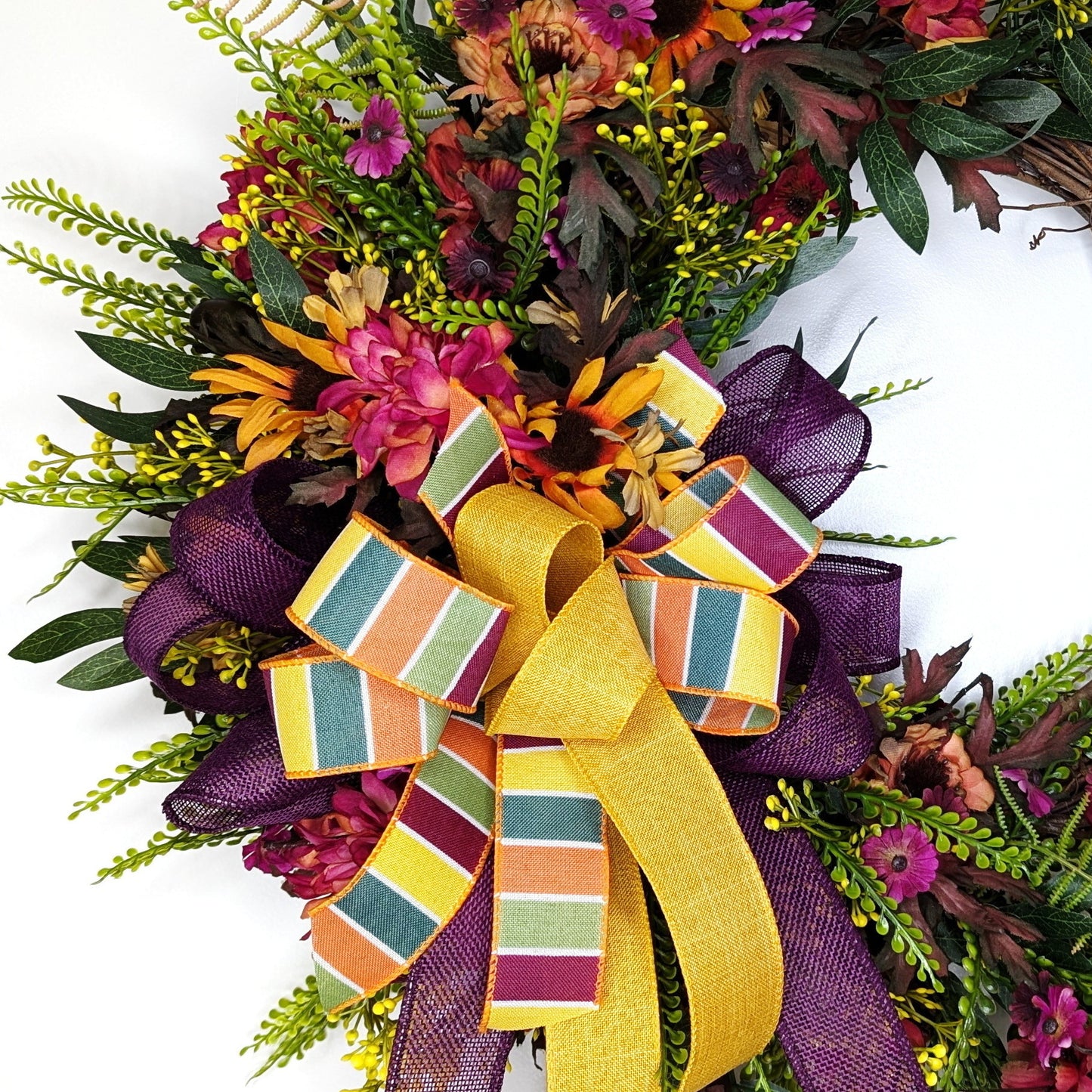 Harvest Blooms Fall Wreath
