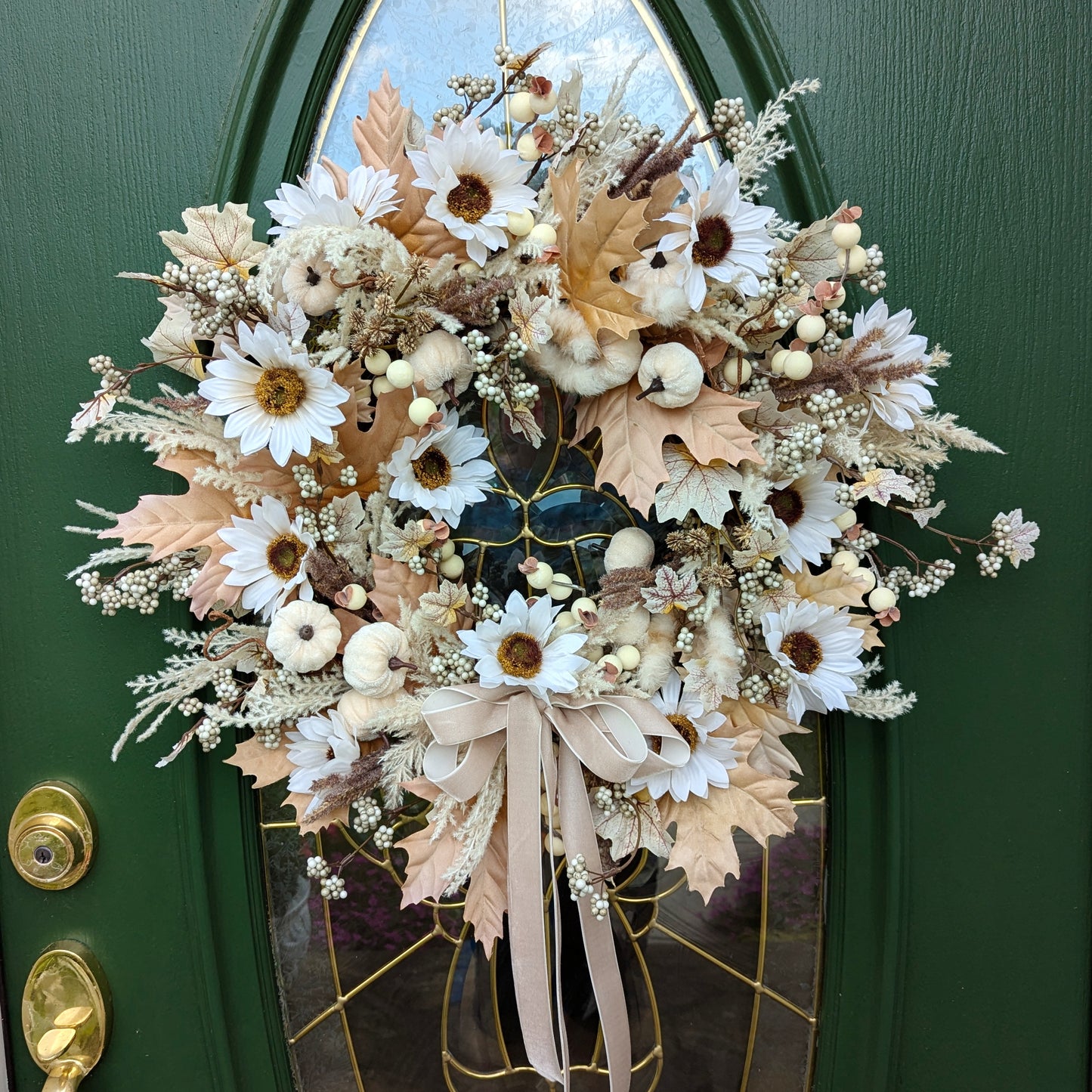 Ivory Elegance Fall Wreath
