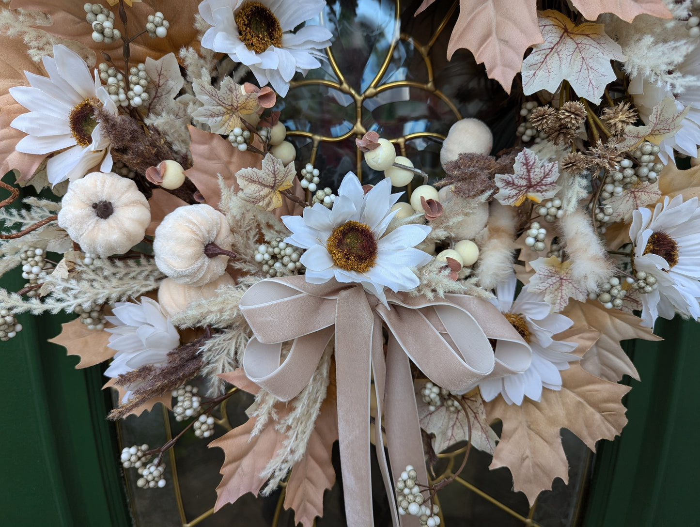 Ivory Elegance Fall Wreath