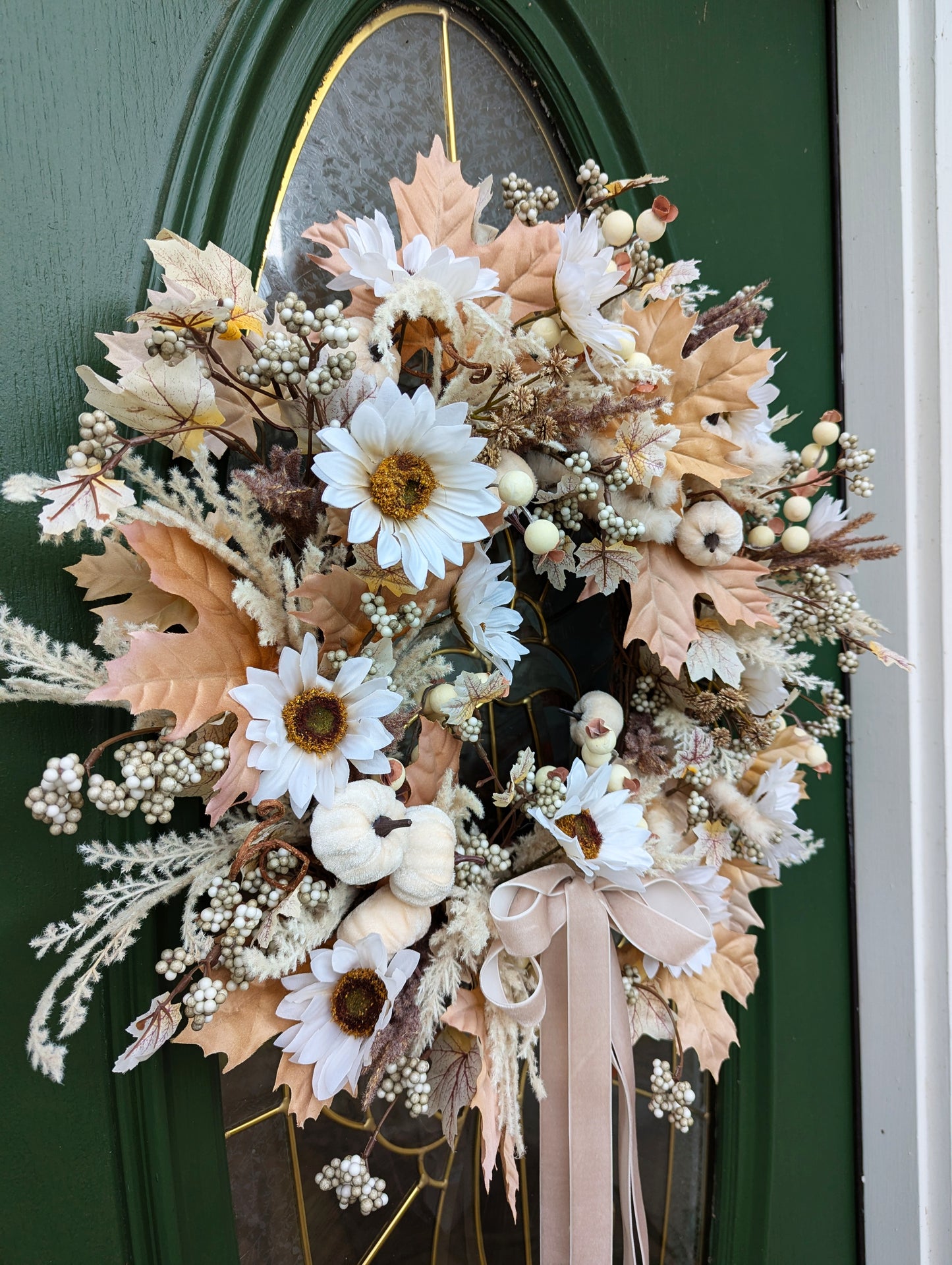 Ivory Elegance Fall Wreath