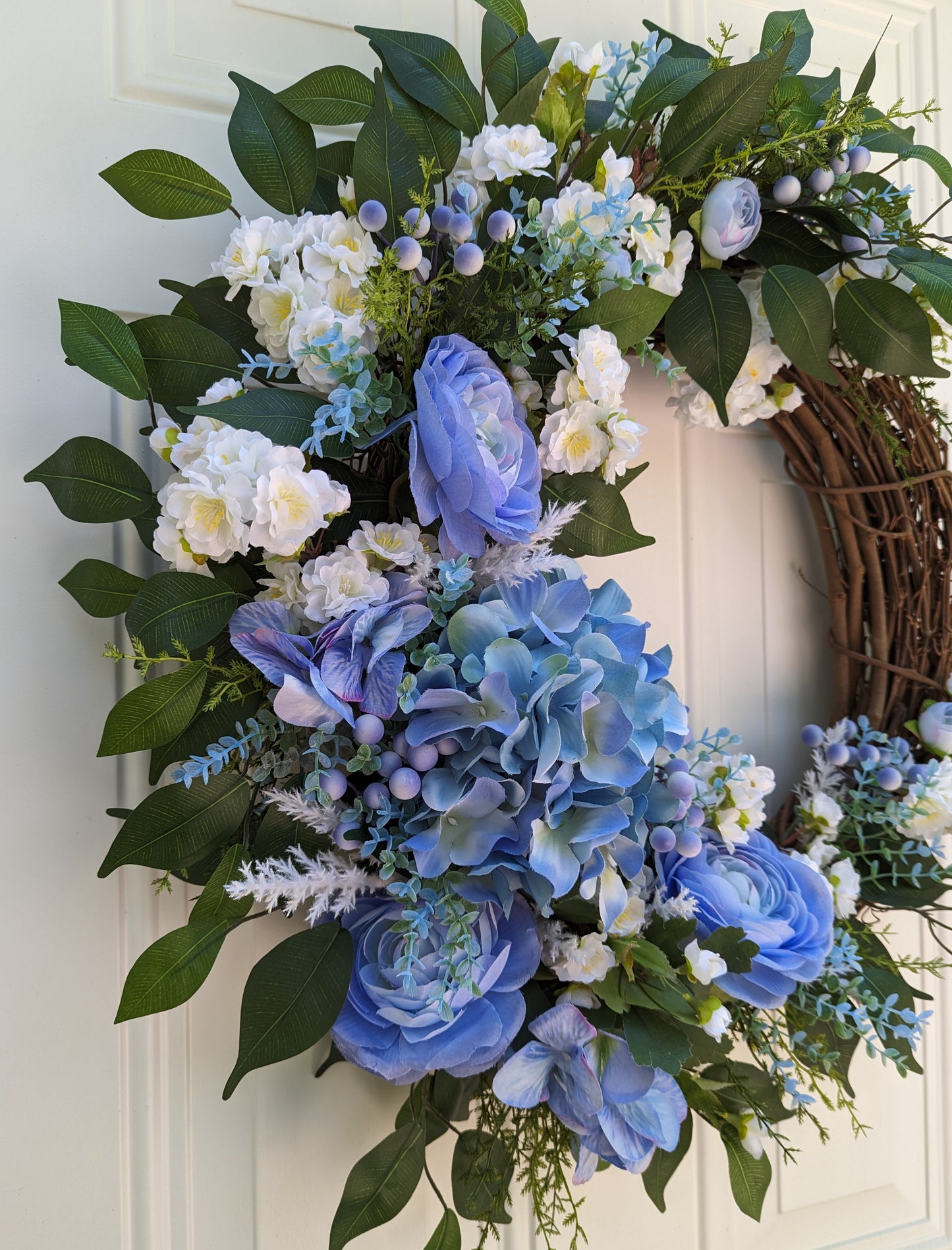 Blue Charmer Wreath