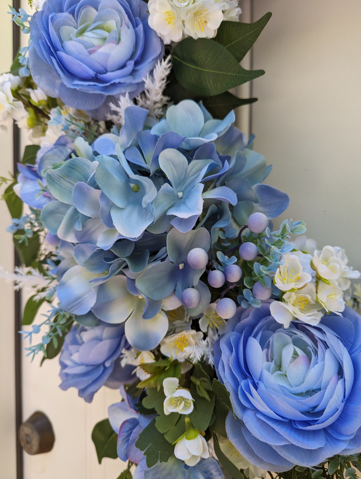 Blue Charmer Wreath