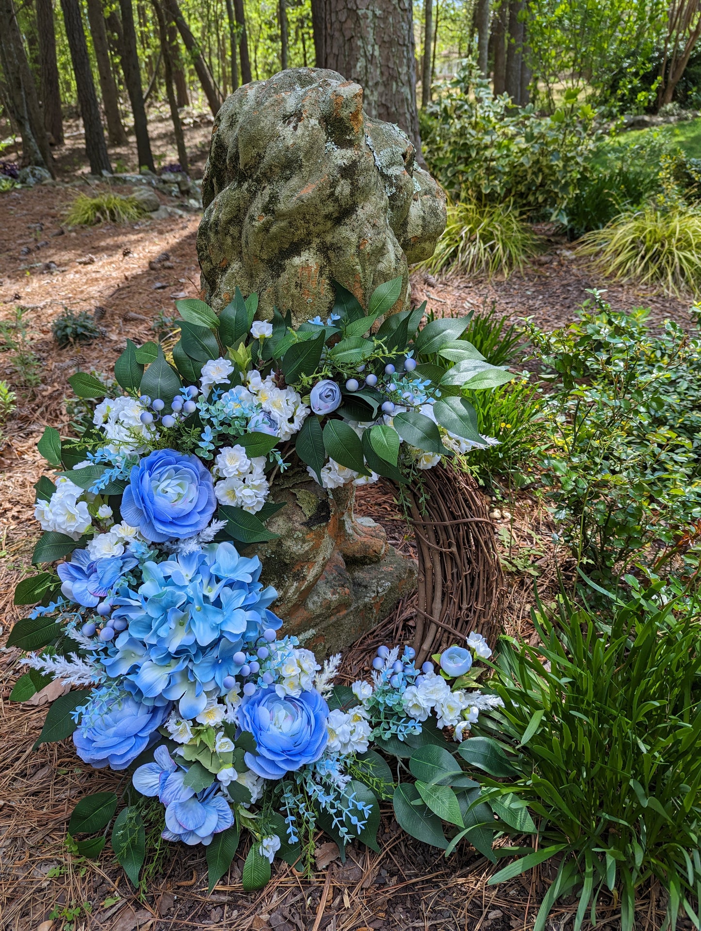 Blue Charmer Wreath
