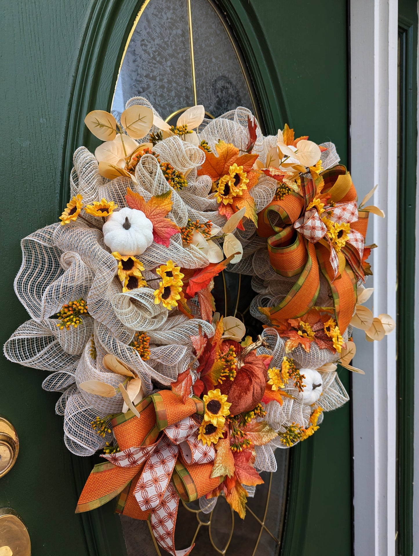 Sweet Autumn Deco Mesh Wreath