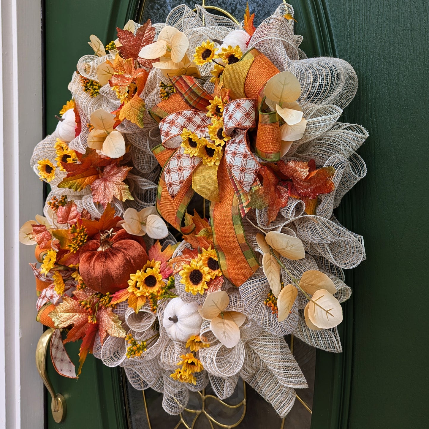 Sweet Autumn Deco Mesh Wreath