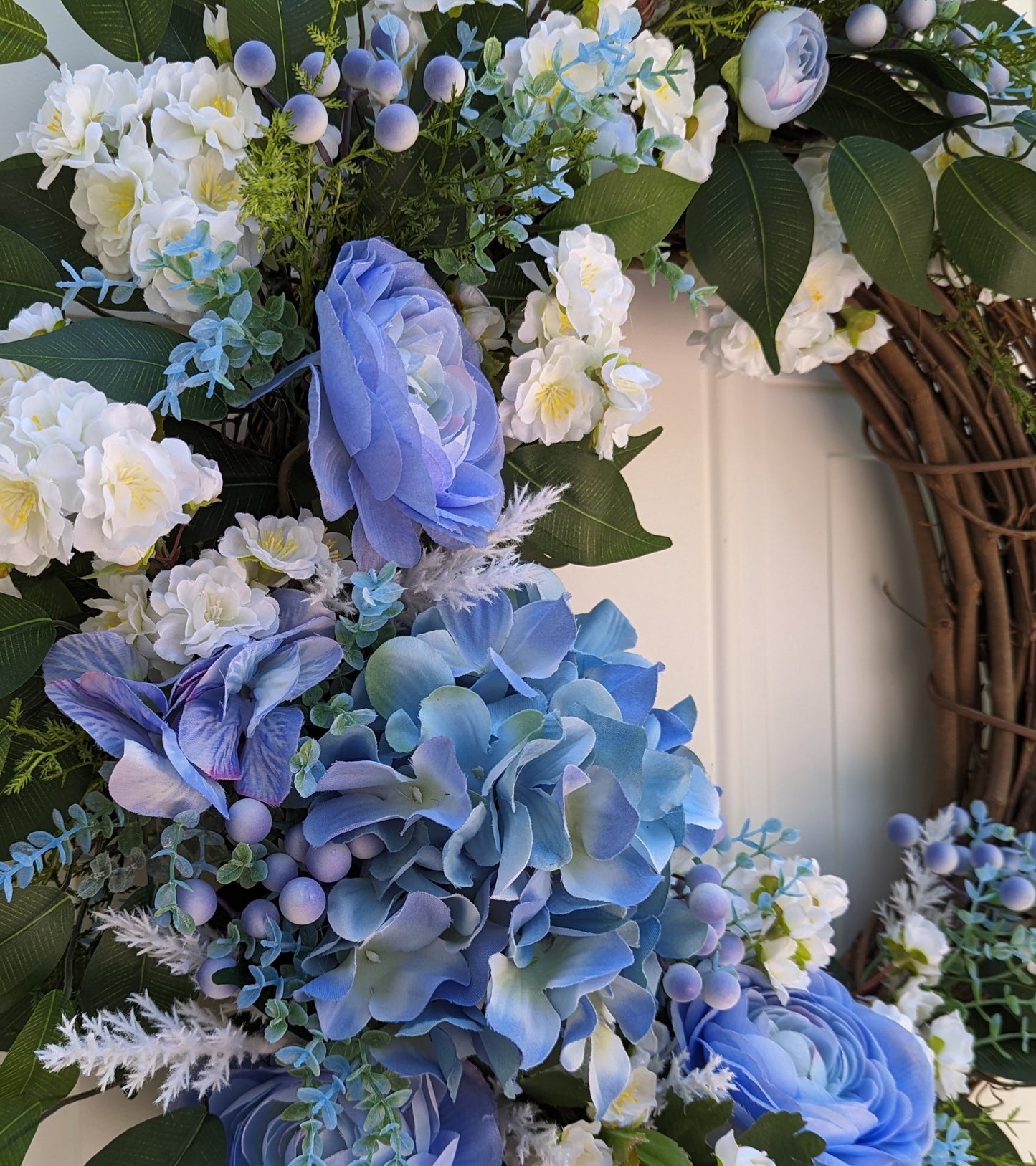 Blue Charmer Wreath